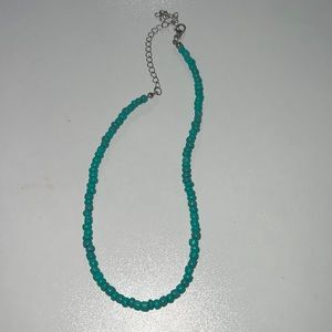 Teal Beaded Necklace